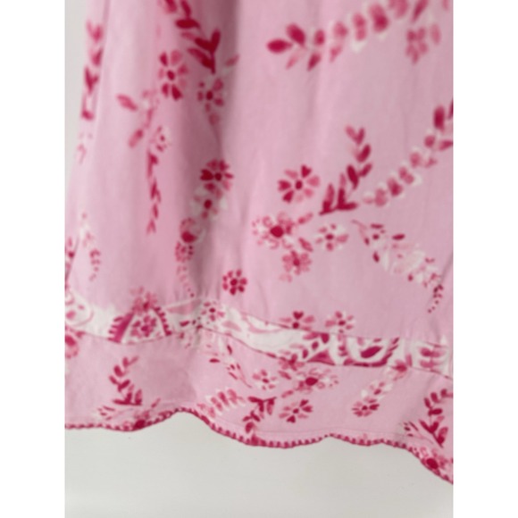 Carole Hochman Pink Floral Pajama Dress Robe Set Size M Loungewear Q1009 - Picture 10 of 16
